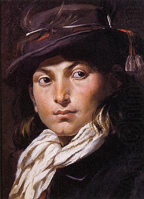 Rodolfo Amoedo Portrait of a young man - Study of a head oil painting picture